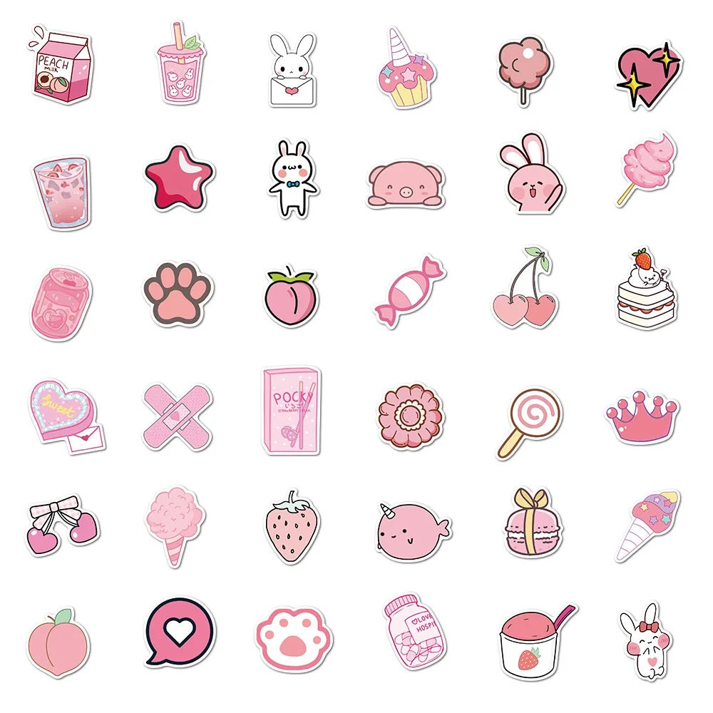 Cute Pink Stickers